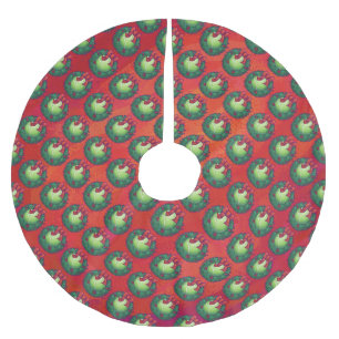 Tennis Ball in Wreath in Red Kerstboom Rok
