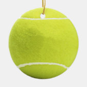 Tennis Ball-kerstboomversiering Keramisch Ornament (Voorkant)