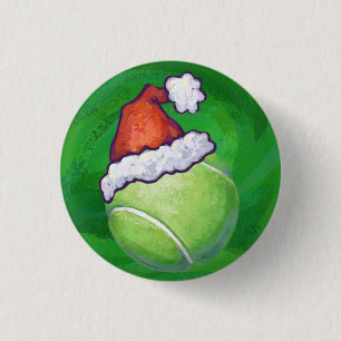 Tennis Ball-kerstgroen Ronde Button 3,2 Cm