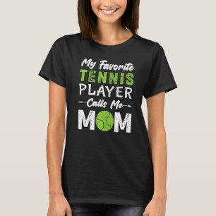 Tennis Ball Mam Tennis Player Mamas Outfit Mothers T-shirt