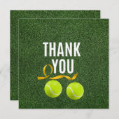 Tennis ball met dankjewel (Voorkant / Achterkant)