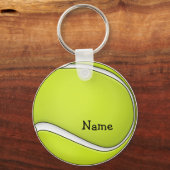 Tennis Ball met naam Sleutelhanger (Voorkant)