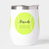 Tennis ball nom personnalisé & texte (Gauche)