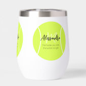 Tennis ball nom personnalisé & texte (Arrière)