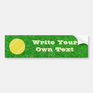 Tennis Ball on Lawn Bumpersticker