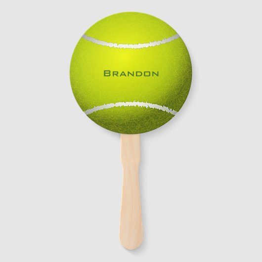 Tennis Ball-ontwerp Handwaaier (Voorkant)