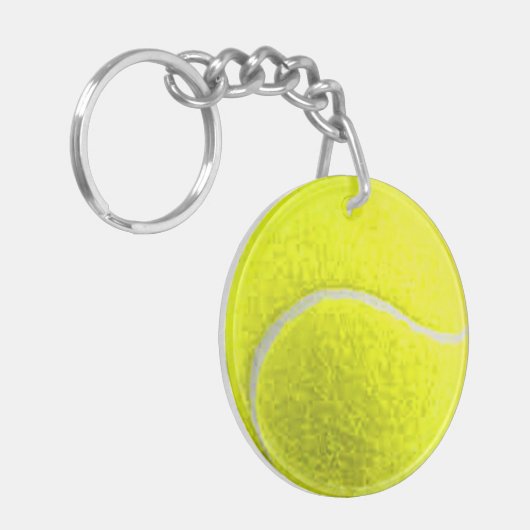 "Tennis Ball"-ontwerpcadeaus en -producten Sleutelhanger (Voorkant Links)