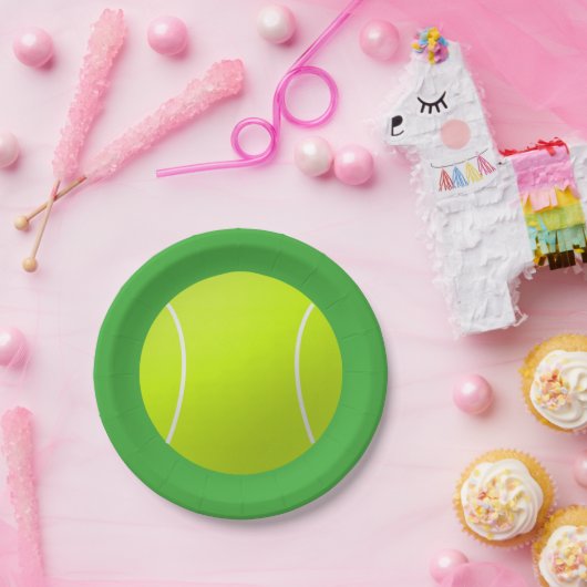 Tennis Ball Paper-Borden Papieren Bordje (Feest)