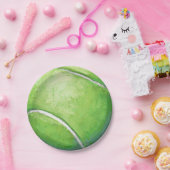 Tennis Ball Papieren Bordje (Feest)