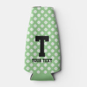 Tennis ball Patroonkoeler met aangepaste tekst Flesjeskoeler (Voorkant)