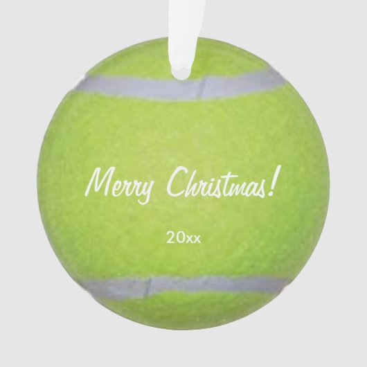 Tennis Ball Persoonlijk Ornament (voorkant)