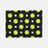 Tennis Ball Polka Dot Pattern Aangepaste achtergro Fleece Deken (Voorkant (Horizontaal))
