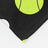 Tennis Ball Polka Dot Pattern Aangepaste achtergro Fleece Deken (Hoek)