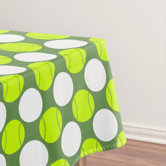 Tennis Ball Polka Dot Pattern Tafelkleed (Voorbeeld)