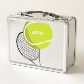 Tennis Ball & Racket Racquet, gepersonaliseerd (Achterkant)
