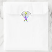 Tennis Ball, Rackets Ronde Sticker (Tas)