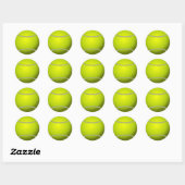 Tennis ball ronde sticker (Vel)