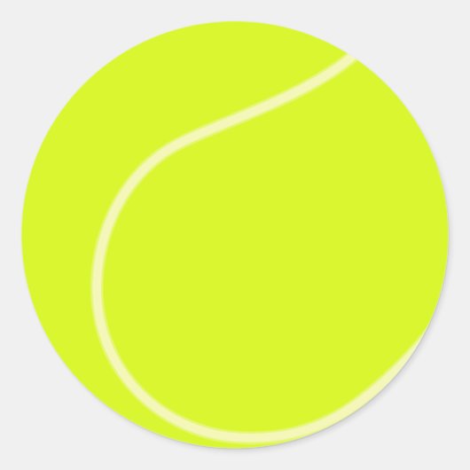 Tennis Ball Ronde Sticker (Voorkant)