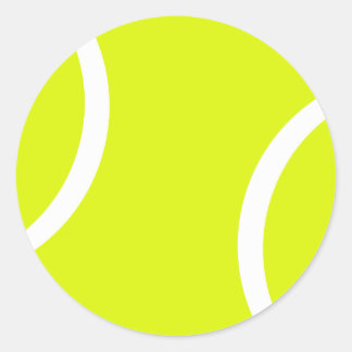 Tennis Ball Ronde Sticker