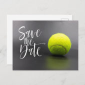 Tennis Ball sparen de Datum Briefkaart (Voorkant / Achterkant)