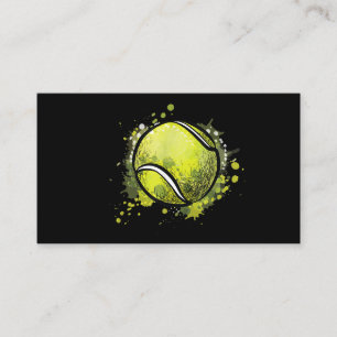 Tennis Ball Sports and Tennis Lover Kerstmis Visitekaartje