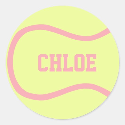 Tennis Ball Sticker - Customisez-le ! (Devant)