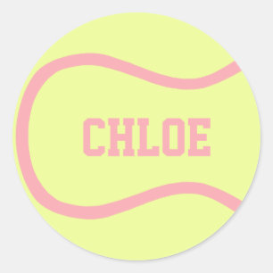 Tennis Ball Sticker - Pas het aan!