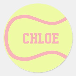 Tennis Ball Sticker - Pas het aan!