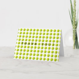 Tennis Ball Thank You Card Bedankkaart