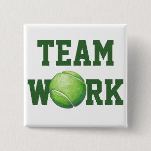 Tennis Ball Vierkante Button 5,1 Cm