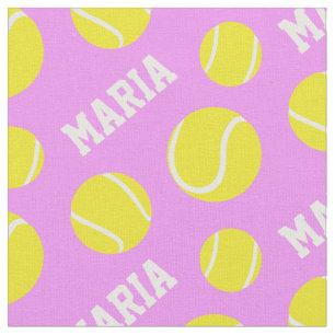 Tennis ballen roze meisjes, aangepast sportpatroon stof