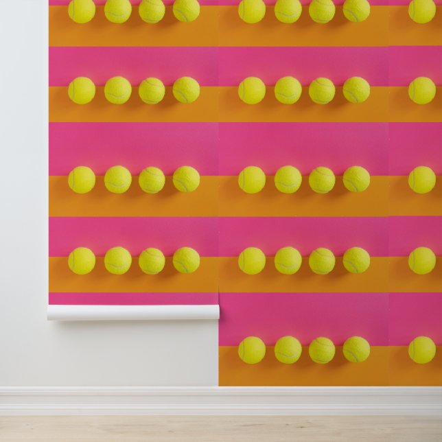 Tennis Balls Behang (Applicatie)