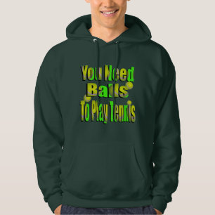 Tennis Balls die je nodig hebt, grappige Mannen ho Hoodie