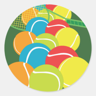 TENNIS BALLS FENZY RONDE STICKER