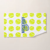 Tennis Balls Nom personnalisé Sports (Serviette à main)