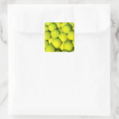 Tennis Balls Vierkante Sticker (Tas)