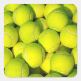 Tennis Balls Vierkante Sticker