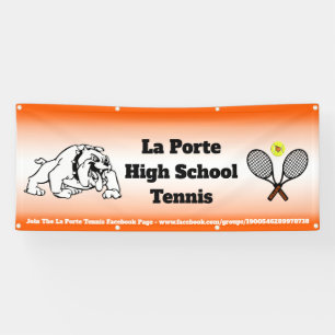 Tennis-banner van de middelbare school spandoek