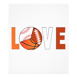 Tennis Basketbal Basketbal Football Lover Foto Afdruk