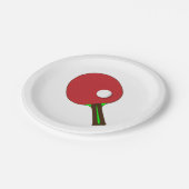 Tennis Bat Papieren Bordje (Gekanteld)