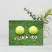 Tennis Bedankkaart (Staand voorkant)