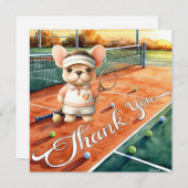 Tennis bedankt dat je waterverf voor racket en bal (Voorkant / Achterkant)