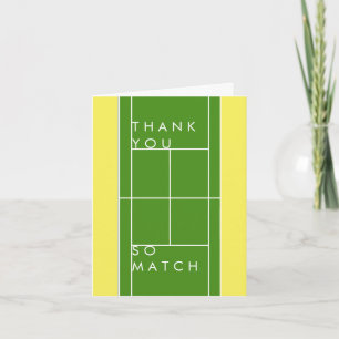 Tennis Bedankt Kaart