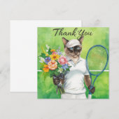 Tennis Bedankt kat voor kattenliefhebbers (Voorkant / Achterkant)