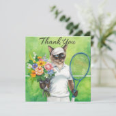 Tennis Bedankt kat voor kattenliefhebbers (Staand voorkant)