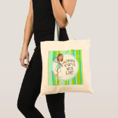 Tennis begint met liefde canvas tas (Voorkant (product))