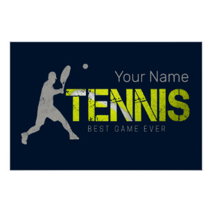Tennis Beste Spel Ooit Sport Coach Ontwerp Perfect Poster
