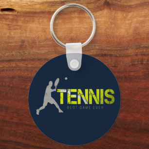 Tennis Beste Spel Ooit Sport Coach Ontwerp Sleutelhanger