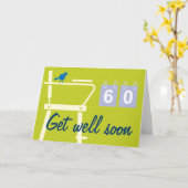 Tennis bien bientôt carte pour le joueur blessé (Fleur jaune)