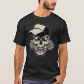 Tennis Big Skull Skeleton T-shirt (Voorkant)